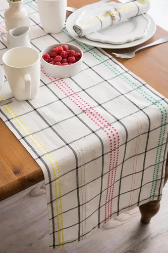 Miniatura 6 de DII Springtime - Colección de mesa a cuadros, camino de mesa, 14 x 108 pulgadas Color Pop Plaid