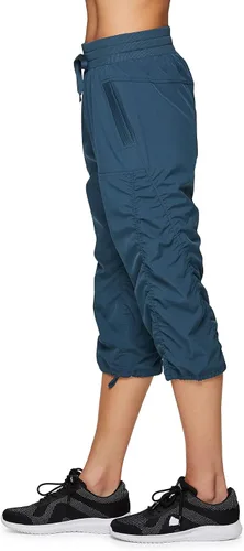 Miniatura 4 de RBX Active - Pantalón capri de cuerpo ligero y tejido elástico con cordón, moda para la mujer