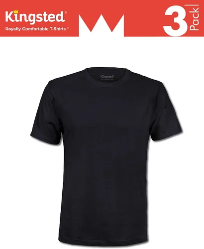 Miniatura 4 de Kingsted - Paquete de camisetas para hombre, cómodas, suaves, premium, ajuste clásico