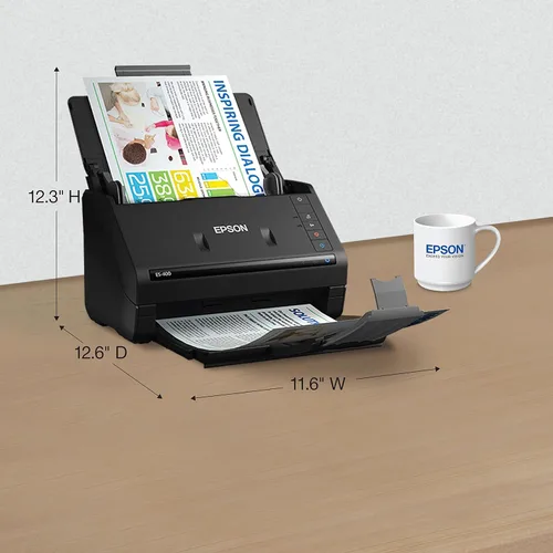 Miniatura 3 de Epson Workforce ES-400 Color Duplex Document Scanner para PC y Mac, alimentador automático de documentos (ADF)
