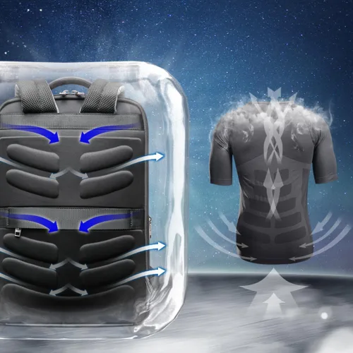 Miniatura 5 de BOPai Mochila para Laptop Súper Delgada de 15 Pulgadas para Hombres Anti Robo Impermeable Mochila Ligera Inteligente para Computadora de Negocios