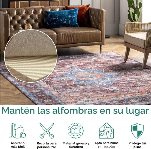 Miniatura 3 de BAGAIL BASICS - Almohadilla antideslizante para alfombra de 2 x 3 pies, almohadillas extra gruesas para alfombras y pisos de madera, mantiene tus