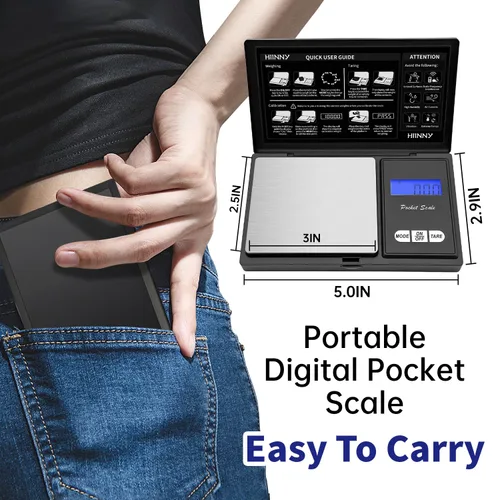 Miniatura 2 de Báscula digital de bolsillo de 7.05 oz/0.00 oz, báscula pequeña de alta precisión para joyería, mini, hierba, moneda, oro, comida de viaje portátil