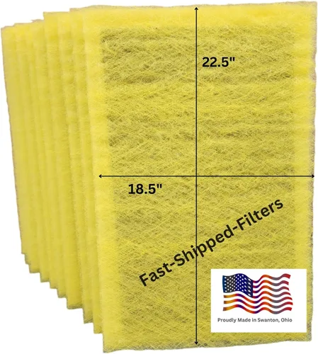 Fast-Shipped-Filters - Paquete de 10 almohadillas de filtro de repuesto de 20 x 25 pulgadas, diseñadas para adaptarse a MicroPower Guard - Limpiador