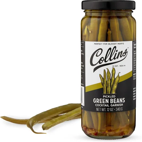 Miniatura 15 de Collins Espárragos gourmet en escabeche Guarnición premium para cócteles, Bloody Mary, ensaladas, bandejas de carne y queso Lanzas de espárragos
