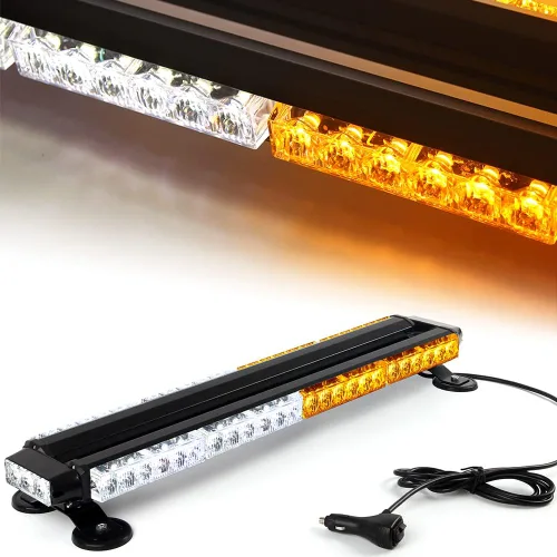 26" 54 LED 7 modo flash Asesor de tráfico de doble cara advertencia de emergencia seguridad vehículo techo superior barra de luz estroboscópica con