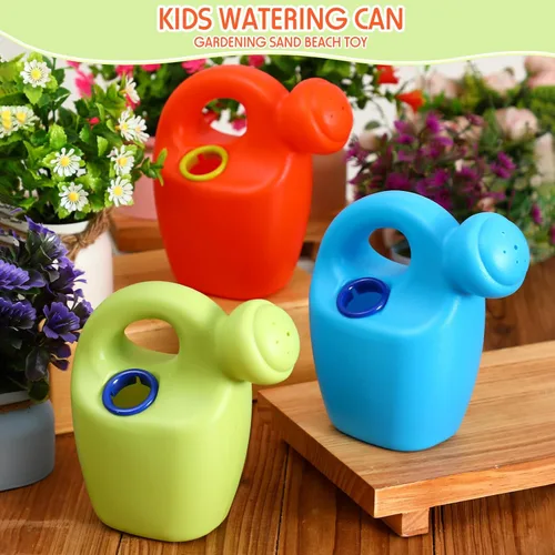 Miniatura 3 de Lunmon 6 regaderas de plástico para niños, mini regaderas a granel para niños pequeños, flores, jardín, arena, playa, juguete, herramientas