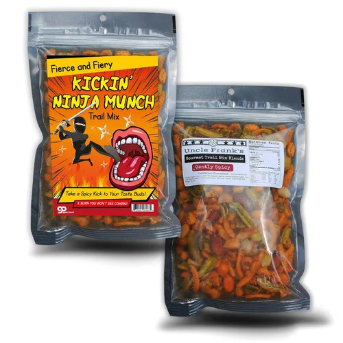 Miniatura 5 de Kickin' Ninja Munch Spicy Trail Mix - Divertido diseño ninja - Regalos comestibles para hombres - Mezcla picante, fabricado en los Estados Unidos