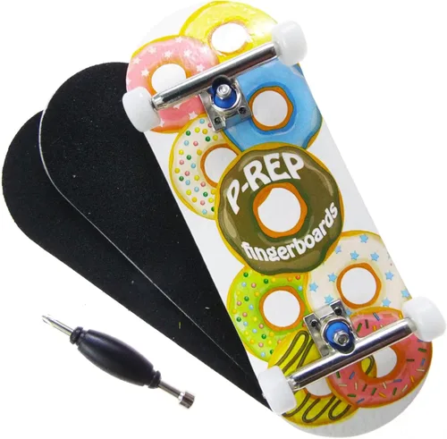 Miniatura 8 de P-REP V2 Performance Patineta Completa de Madera para Dedos 34mm - Huele El Arcoíris