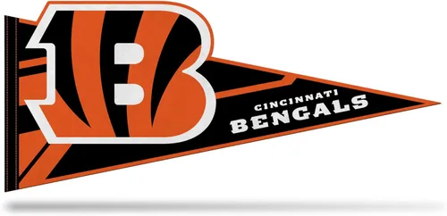 Miniatura 8 de Rico Industries Banderín de fieltro suave con corte en forma de fútbol americano de la NFL - Fácil de colgar - Decoración del hogar