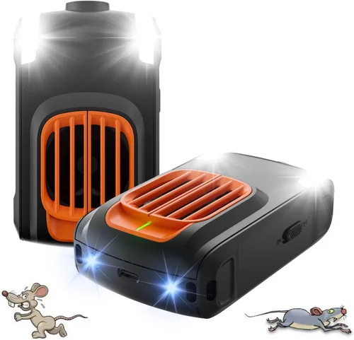 Repelente ultrasónico eficaz de roedores para motores de automóvil debajo del capó, para casa, garaje, cocina, ático, paquete de 2 unidades de