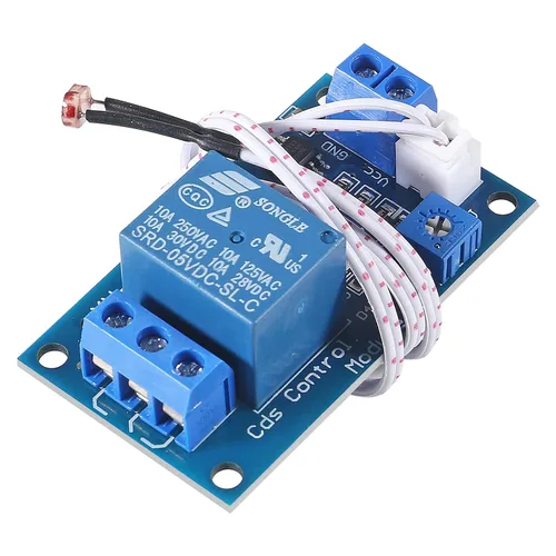 Miniatura 5 de 5 módulos de relé fotorresistente XH-M131, interruptor de control de luz CC 5V 10A, módulo de relé fotorresistente, sensor de detección de brillo
