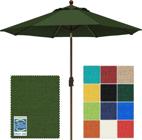 Miniatura 12 de EliteShade USA Sombrilla de Mercado de 9 Pies con Garantía de 10 Años Sin Decoloración, Sombrilla de Patio, Sombrilla de Mesa para Exteriores