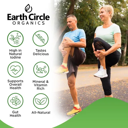 Miniatura 4 de Earth Circle Organics Sábanas de algas nori orgánicas, crudas, sin calentar y sin tostar, certificadas grado A, veganas, paleo y cetogénicas