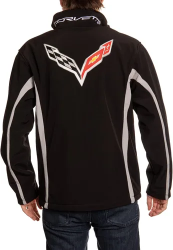 Miniatura 6 de GM Bonded - Chaqueta de poliéster para todas las estaciones, Chevrolet, Corvette, Camaro, Silverado, unisex para hombres y mujeres