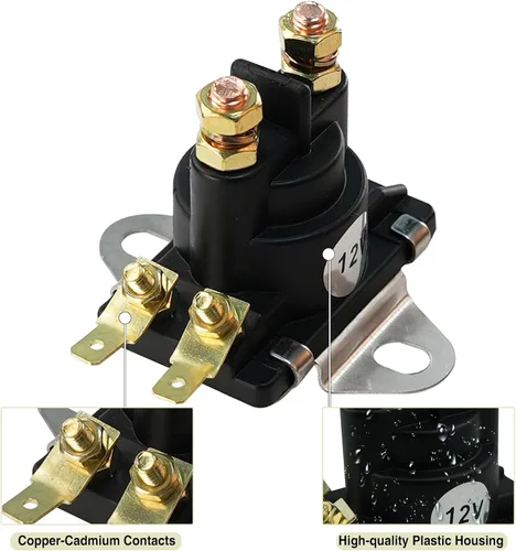 Miniatura 2 de Solenoide de ajuste de potencia de arranque de 12V compatible con motor fueraborda Me-rcury Mariner Mercruiser 35 HP-275 HP 89-96158T 89-846070