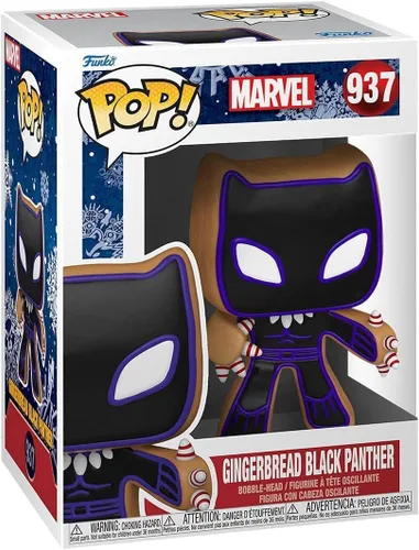 Miniatura 3 de Funko Pop! Marvel: Pantera Negra de Pan de Jengibre con EcoTEK Pop Protector