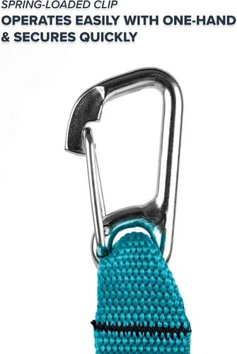 Miniatura 3 de Rogue Endeavor® Bobina rápida para buceo y pesca, clips de acero inoxidable de 3.25 pulgadas, hebilla de liberación rápida, cordón de núcleo