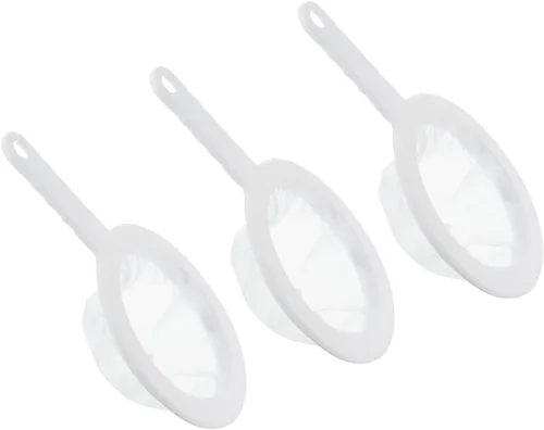 Miniatura 8 de PATIKIL Colador de filtro de alimentos de 9 x 6 pulgadas, paquete de 3 filtros de malla de malla de 80 filtros de malla fina con mango para filtro