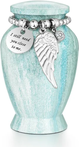 Miniatura 14 de Dletay Urnas pequeñas para cenizas humanas, recuerdo de 2.85 pulgadas, mini urna de cremación conmemorativa para mujeres y hombres, urnas funerarias