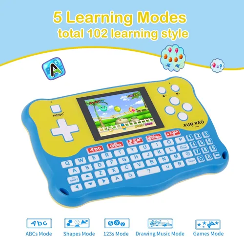 Miniatura 3 de Tablet para niños/Almohadilla de aprendizaje para bebés con 102 actividades/Tablet para niños pequeños con ABC/Palabras/Música/Matemáticas, juguetes