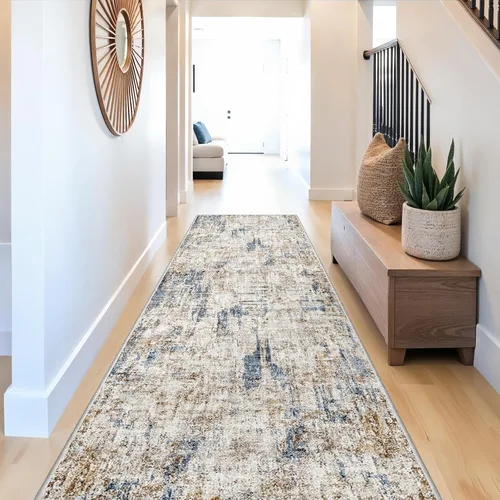 Miniatura 89 de Alfombra antideslizante lavable de 2 x 3 pies - Alfombra suave de pelo bajo para cocina, entrada y dormitorio - Tapete moderno para puerta