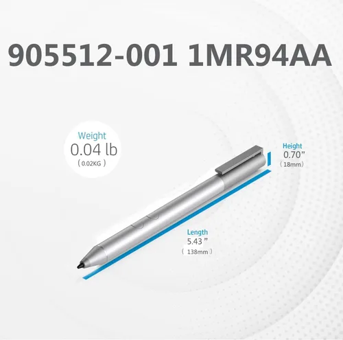 Miniatura 2 de Lápiz digital genuino para portátiles HP Envy/Spectre serie 2 en 1, compatible con MPP con sensibilidad a la presión, compatible con HP Active Pen