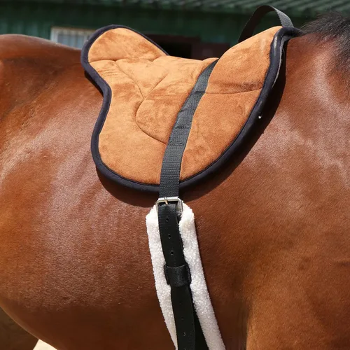 Miniatura 5 de Harrison Howard Almohadilla ecuestre para montar a caballo Almohadilla Bareback Pad con circunferencia