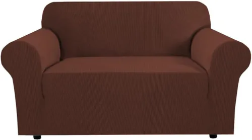 Miniatura 109 de H.VERSAILTEX Fundas elásticas para sofá, fundas de sofá para perros, fundas para sofá de 3 asientos con tela jacquard gruesa a cuadros con parte