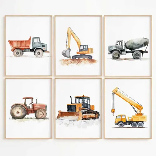 Miniatura 12 de Arte de pared para bebé niño, decoración deportiva para guardería, lienzo de animales de safari, arte de pared de bosque para habitación de bebé