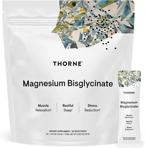 THORNE - Bisglicinato de magnesio - Fórmula de magnesio en polvo - Apoya el sueño reparador, la relajación muscular, la salud cardíaca y el