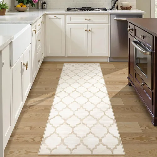 Miniatura 3 de Lahome Alfombra marroquí para pasillo – Alfombra antideslizante lavable de 2 x 6 pies con parte trasera de goma, suave y no desprende pelo, alfombra