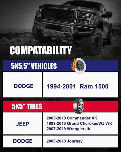 Miniatura 4 de Adaptadores de rueda de 5x5.5 a 5x5 compatibles con ruedas JK WK WJ XK en vehículos Ram 1500, adaptador forjado de 1.5 pulgadas 5x139.7mm a 5x127mm