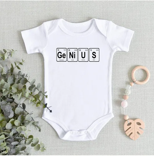 Miniatura 5 de Genius Brillian Funny Onesie Smart Message Clever Body para bebé