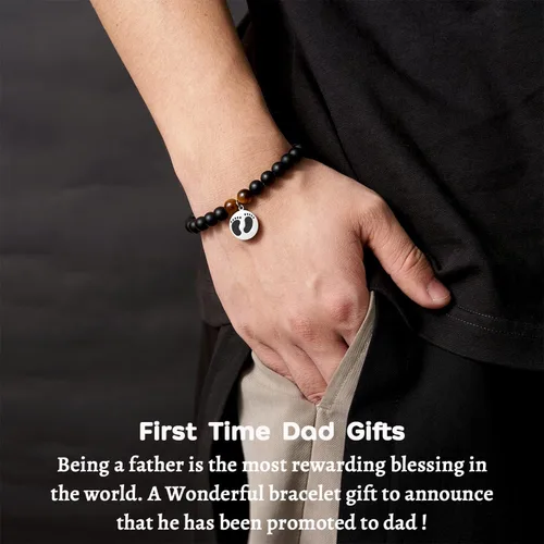 Miniatura 4 de Regalo para papá por primera vez para hombres, regalos para papá nuevo, joyería de embarazo, regalos de anuncio