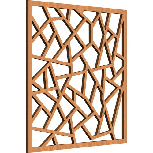 Miniatura 34 de 7 3/8 pulgadas de ancho x 7 3/8 pulgadas de alto x 3/8 pulgadas de alto, paneles de pared de madera con calado decorativo extra pequeño de Venecia