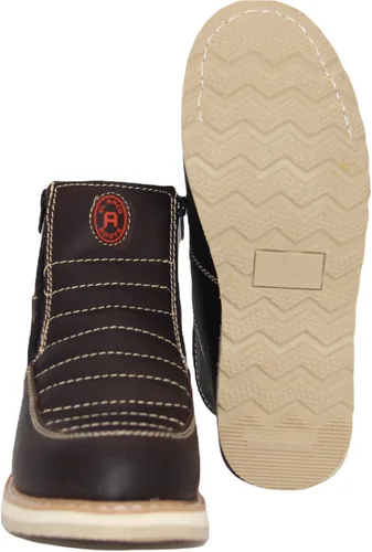 Miniatura 4 de The Western Shops - Botas de trabajo de cuero con doble cremallera para hombre