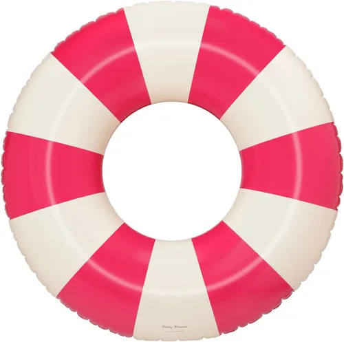 Miniatura 30 de Petites Pommes Flotador de piscina a rayas para niños y niños pequeños, tubo interior duradero, diseño de rayas clásico impreso a mano, dona