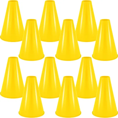 Miniatura 8 de Woanger 12 Piezas de Megafonía de Animación para Favores de Fiesta, Deportes, Animación de Partido, Silbato de Plástico DIY para Partidos