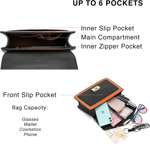 Miniatura 4 de Scarleton H2065 - Bolso de mano para mujer, monederos para mujer