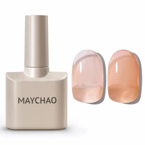 Miniatura 56 de MAYCHAO Esmalte de uñas de gel rosa intenso de 0.5 onzas líquidas, 1 unidad de esmalte de gel rosa brillante, esmalte de uñas que se absorbe con luz