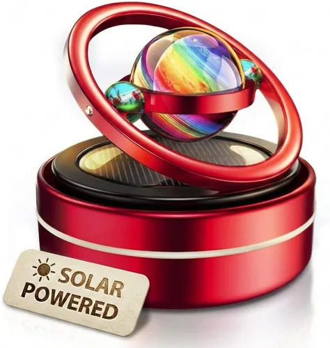 Girador solar para salpicadero, difusor cinético de decoración de automóvil alimentado por el sol, accesorios automotrices con temática espacial,