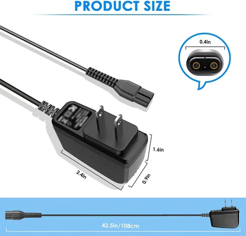 Miniatura 6 de Cargador de alimentación de 4.3V apto para Philips Norelco OneBlade A003900 QP2520 QP2520/90, QP2520/72, QP2520/70 QP2521 QP2522 QP2515 MG5700