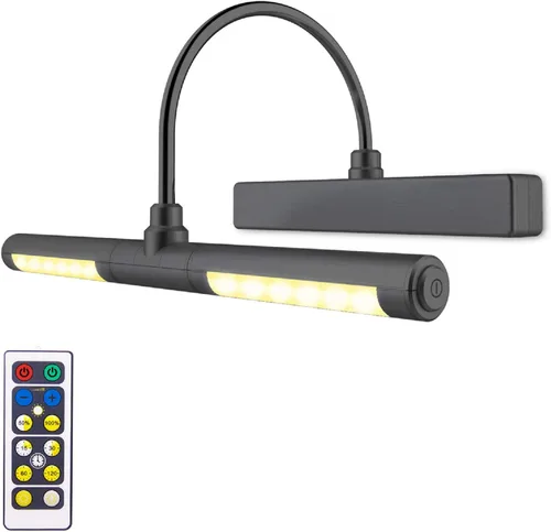 Miniatura 22 de LUXSWAY - Iluminación LED inalámbrica para marcos de fotos, iluminación recargable para exhibición de arte, clip para cuadros, luces para sobre