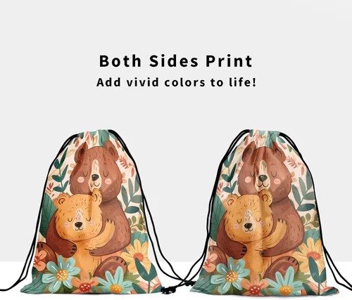 Miniatura 115 de Bolsa de agarre de gimnasia de piel de animal, bolsa de gimnasia con cordón ajustable, bolsa de cuerda para fauna silvestre, Mariposas Galaxy