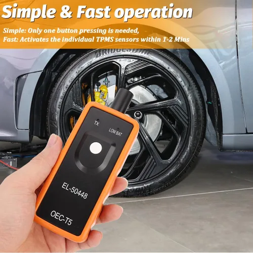 Miniatura 4 de TPMS Herramienta de Reinicio de Sensor de Neumáticos de Automóvil, EL-50448 Herramienta de Reaprendizaje del Monitor de Presión de Vehículos