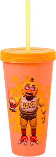 Miniatura 13 de Silver Buffalo Five Nights at Freddy's - Paquete de 4 vasos de plástico que cambian de color con Freddy Fazbear, Bonnie, Chica y Foxy, 24 onzas