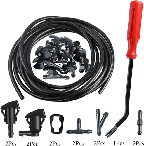 Miniatura 7 de Kit de reemplazo de boquillas de limpiaparabrisas delantero compatible con Dodge RAM 1500 2500, Grand Cherokee, Patriot, Charger y más. Boquillas