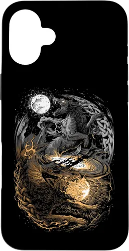 Miniatura 22 de Funda para iPhone 11 Viking Wolf Norse Mythology Pagan Ragnarok Wolves