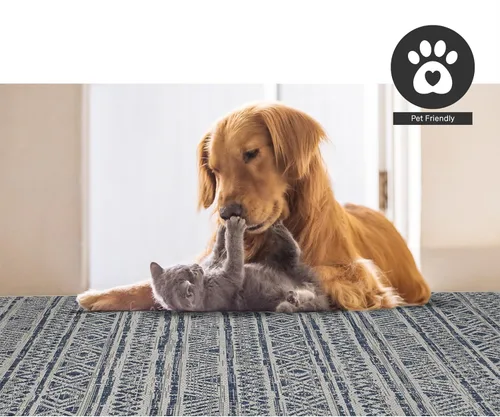 Miniatura 6 de FH Home Alfombra plana tejida para exteriores, impermeable, fácil de limpiar, resistente a las manchas, hilo de polipropileno de alta calidad